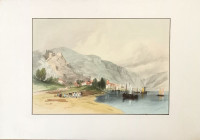 Bacharach+on+the+Rhine+1837.+Kol.+Lithographie+von+Thomas+Miles+Richardson.