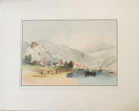 Bacharach+on+the+Rhine+1837.+Kol.+Lithographie+von+Thomas+Miles+Richardson.